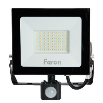 Светодиодный прожектор Feron с датчиком LL-908 IP65 50W 6400K, 29558