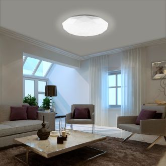 Светодиодный управляемый светильник накладной Feron AL5200 DIAMOND тарелка 36W 3000К-6000K белый, 29635