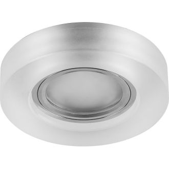 Светильник встраиваемый с белой LED подсветкой Feron CD8080 потолочный MR16 G5.3 белый матовый, 29707
