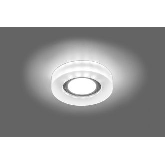 Светильник встраиваемый с белой LED подсветкой Feron CD8080 потолочный MR16 G5.3 белый матовый, 29707