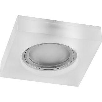 Светильник встраиваемый с белой LED подсветкой Feron CD8180 потолочный MR16 G5.3 белый матовый, 29708