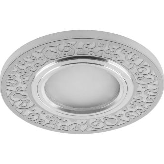 Светильник встраиваемый с белой LED подсветкой Feron CD951 потолочный MR16 G5.3 белый матовый, 29713