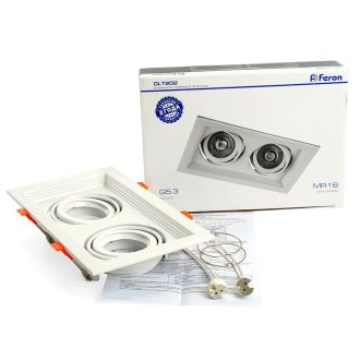 Светильник встраиваемый Feron DLT202 потолочный MR16 G5.3 белый, 29771