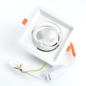 Светодиодный светильник Feron AL201 карданный 1x12W 4000K 35 градусов, белый, 29773