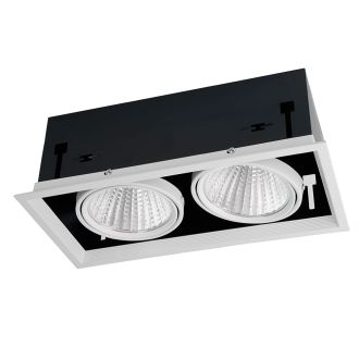 Светодиодный светильник Feron AL212 карданный 2x30W 4000K 35 градусов, белый, 29780