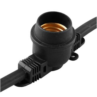 Гирлянда Feron CL25-25 Белт-лайт 230V черный IP65 25м, 29880 (комплект 25 шт.)