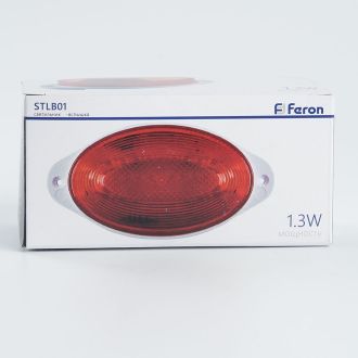 Cветильник-вспышка (стробы), 18LED 1,3W, красный STLB01, Feron, 29895