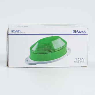 Cветильник-вспышка (стробы), 18LED 1,3W, зеленый STLB01, Feron, 29897
