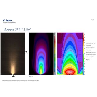 Светодиодный светильник тротуарный (грунтовый) Feron SP4112 6W RGB 230V IP67, 32017
