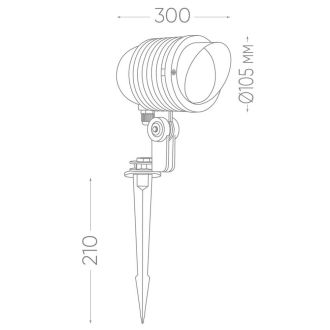 Светодиодный светильник тротуарный (грунтовый) Feron SP2705 6W 6400К 85-265V IP65, 32129