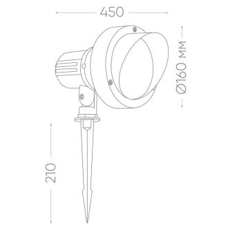 Светодиодный светильник тротуарный (грунтовый) Feron SP2706 12W 6400К 85-265V IP65, 32132