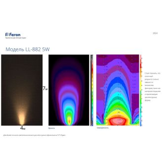 Светодиодный светильник ландшафтно-архитектурный Feron LL-882 85-265V 5W 6400K IP65, 32139