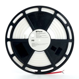 Светодиодная неоновая лента Feron LS651, 180SMD(2835)/m 14,4W/m 12V 5m IP68,4000К с 2 заглушками, 2 заглушками c проводом, 10 креплениями в комплекте, 32187