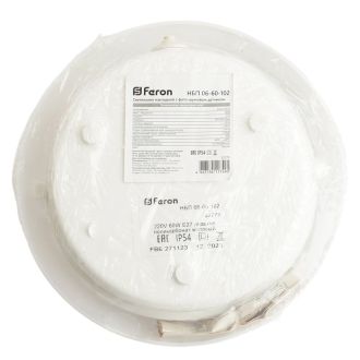 Светильник накладной c фото- шумовым датчиком IP54, 220V 60Вт Е27, НБП 06-60-102, Feron, 32275
