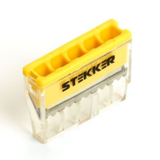 Клемма монтажная 5-проводная STEKKER для 1-жильного проводника, LD2273-205, 32391 (комплект 100 шт.)