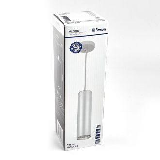 Светодиодный светильник Feron HL530 на подвесе 15W 4000K белый 80*200, 32479