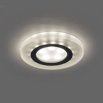 Светильник встраиваемый с белой LED подсветкой Feron CD8060 потолочный MR16 G5.3 белый матовый, 32570