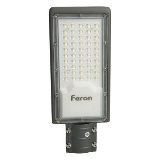 Светодиодный уличный консольный светильник Feron SP3031 30W 6400K 230V, серый, 32576
