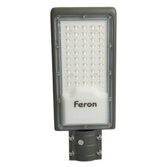 Светодиодный уличный консольный светильник Feron SP3032 50W 6400K 230V, серый, 32577