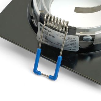 Светильник встраиваемый Feron DL2801 потолочный MR16 G5.3 черный-хром, 32638