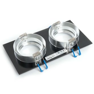 Светильник встраиваемый Feron DL2802 потолочный MR16 G5.3 черный-хром, 32641