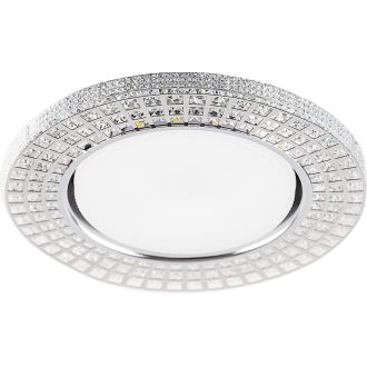 Светильник встраиваемый с белой LED подсветкой Feron CD4028 потолочный GX53 без лампы прозрачный, 32651