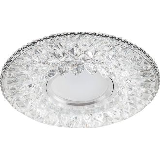 Светильник встраиваемый с LED подсветкой Feron CD942 потолочный MR16 G5.3 прозрачный, 32655