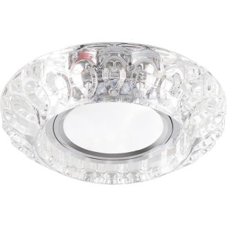 Светильник встраиваемый с LED подсветкой Feron CD987 потолочный MR16 G5.3 прозрачный, 32664