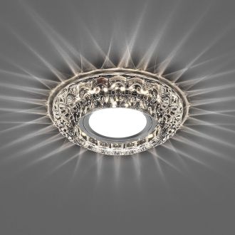 Светильник встраиваемый с LED подсветкой Feron CD987 потолочный MR16 G5.3 прозрачный, 32664