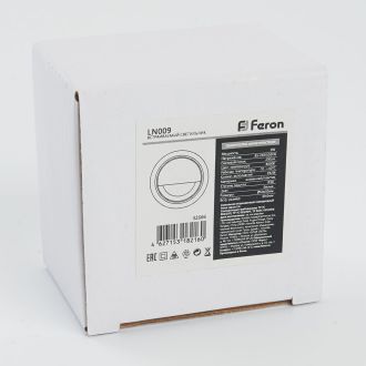 Светодиодный светильник Feron LN009 встраиваемый 3W 4000K, белый, 32666