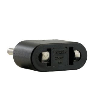 Переходник сетевой STEKKER ADP6-03-20 Tefal б/з 250V, 6A полипропилен, черный, 32858