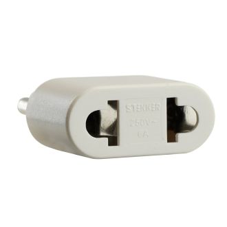 Переходник сетевой STEKKER ADP6-03-20 Tefal б/з 250В, 6A полипропилен, белый, 32859