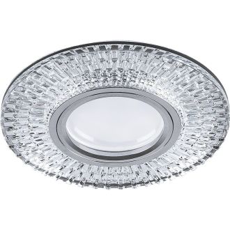 Светильник встраиваемый с LED подсветкой Feron CD943 потолочный MR16 G5.3 прозрачный, хром, 32991