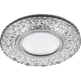 Светильник встраиваемый с LED подсветкой Feron CD945 потолочный MR16 G5.3 прозрачный, хром, 32993