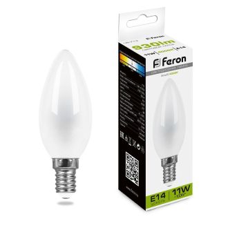 Лампа светодиодная Feron LB-713 Свеча E14 11W 230V 4000K, 38007