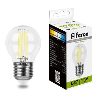 Лампа светодиодная Feron LB-511 Шарик E27 11W 230V 4000K, 38016