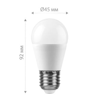 Лампа светодиодная Feron LB-950 Шарик E27 13W 175-265V 2700K, 38104