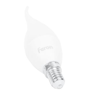 Лампа светодиодная Feron LB-97 Свеча на ветру E14 7W 175-265V 6400K, 38135