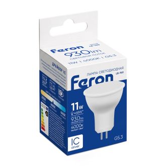 Лампа светодиодная Feron LB-760 MR16 G5.3 11W 175-265V 4000K, 38138