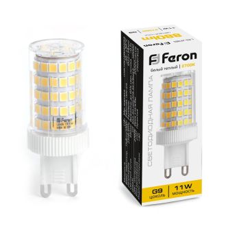 Лампа светодиодная Feron LB-435 G9 11W 175-265V 2700K, 38149
