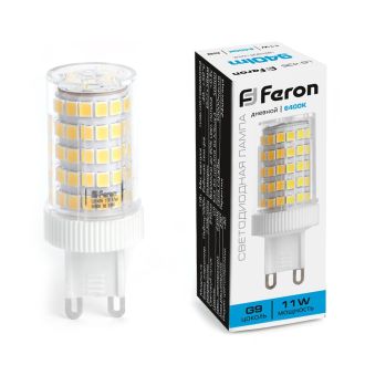 Лампа светодиодная Feron LB-435 G9 11W 175-265V 6400K, 38151