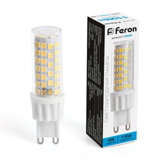 Лампа светодиодная Feron LB-436 G9 13W 175-265V 6400K, 38154