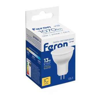 Лампа светодиодная Feron LB-960 MR16 G5.3 13W 175-265V 2700K, 38188
