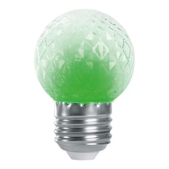 Лампа-строб Feron LB-377 Шарик прозрачный E27 1W 230V зеленый, 38209