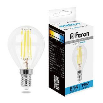 Лампа светодиодная Feron LB-511 Шарик E14 11W 230V 6400K, 38225