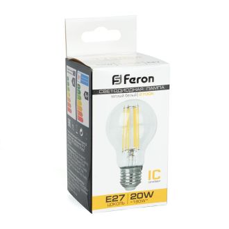 Лампа светодиодная Feron LB-620 Шар E27 20W 175-265V 2700K, 38245