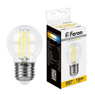 Лампа светодиодная Feron LB-515 Шарик E27 15W 230V 2700K, 38252