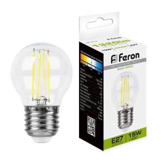 Лампа светодиодная Feron LB-515 Шарик E27 15W 230V 4000K, 38253