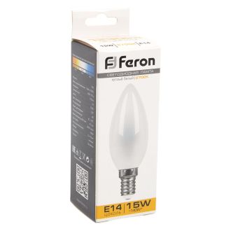 Лампа светодиодная Feron LB-717 Свеча E14 15W 230V 2700K, 38255