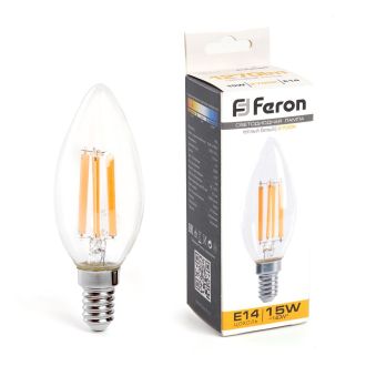 Лампа светодиодная Feron LB-717 Свеча E14 15W 230V 2700K, 38256